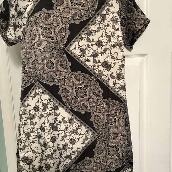 Imagine Printed Satin Shift Dress!!! - Picture 3 of 7